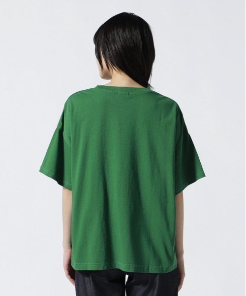 MANASTASH（マナスタッシュ）の「MANASTASH/マナスタッシュ　カレッジプリントティー（Tシャツ/カットソー・レディース・ホワイト/パープル/グリーン・F）」の12枚目の写真