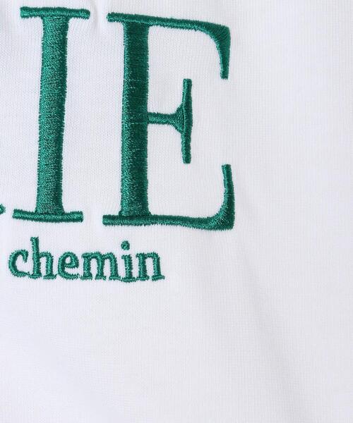 INGNI(イング)の「ふくれ刺繍ロゴショート丈Tシャツ(Tシャツ/カットソー・レディース・ブラック/ホワイト×グリーン/ホワイト×ブラック/ホワイト×ピンク・M)」の8枚目の写真
