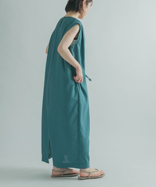 FORK&SPOON(フォークアンドスプーン)の「FORK&SPOON ウエストマークワンピース(ワンピース・レディース・ネイビー/グリーン系その他・1)」の19枚目の写真