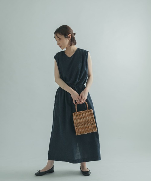 FORK&SPOON(フォークアンドスプーン)の「FORK&SPOON ウエストマークワンピース(ワンピース・レディース・ネイビー/グリーン系その他・1)」の17枚目の写真