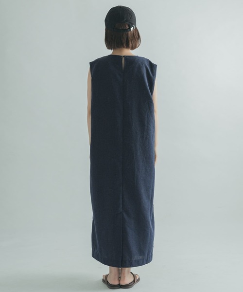 FORK&SPOON(フォークアンドスプーン)の「FORK&SPOON ウエストマークワンピース(ワンピース・レディース・ネイビー/グリーン系その他・1)」の6枚目の写真