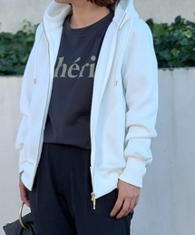 RIVE DROITE（リヴドロワ）の「女性らしいロゴがアクセント/CheriハーフスリーブTシャツ（Tシャツ/カットソー）」