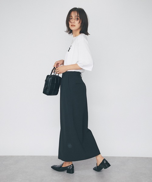 RIVE DROITE（リヴドロワ）の「女性らしいロゴがアクセント/CheriハーフスリーブTシャツ（Tシャツ/カットソー・レディース・ホワイト/ブラウン/チャコールグレー・FREE）」の17枚目の写真