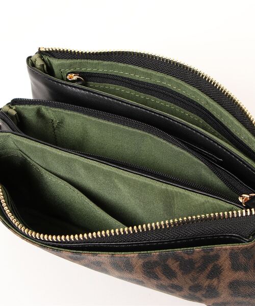 SALON de RUBAN(サロンドルヴァン)の「【SALON de RUBAN / サロン ド ルヴァン】 レオパード ミニショルダーバッグ(ショルダーバッグ・レディース・ブラウン/グレー・FREE)」の5枚目の写真