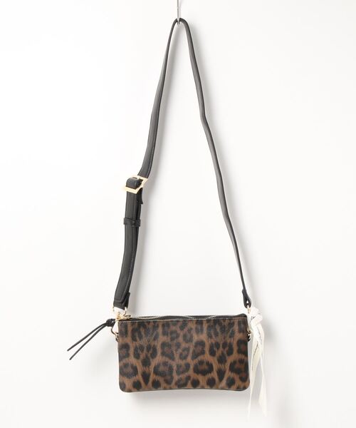 SALON de RUBAN(サロンドルヴァン)の「【SALON de RUBAN / サロン ド ルヴァン】 レオパード ミニショルダーバッグ(ショルダーバッグ・レディース・ブラウン/グレー・FREE)」の11枚目の写真