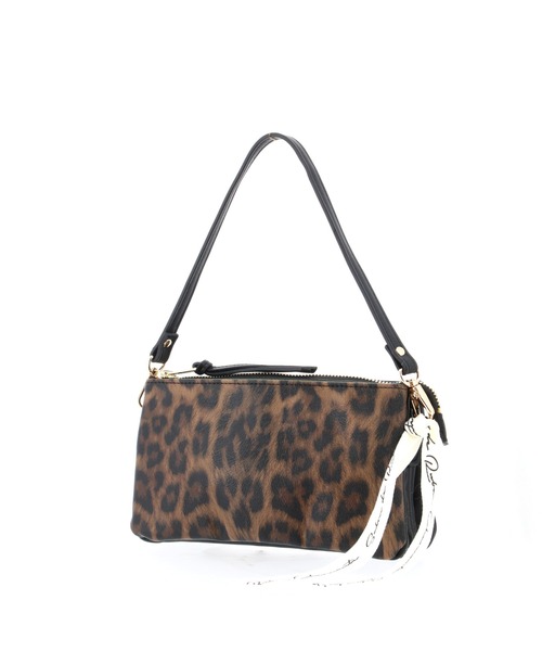 SALON de RUBAN(サロンドルヴァン)の「【SALON de RUBAN / サロン ド ルヴァン】 レオパード ミニショルダーバッグ(ショルダーバッグ・レディース・ブラウン/グレー・FREE)」の9枚目の写真