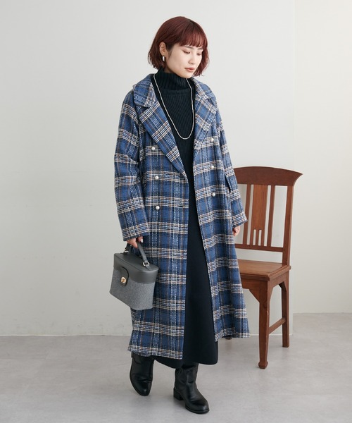 And Couture アンドクチュール チェスターコート ウール M 大人レディーへ捧げる】ベーシックチェスターコート（チェスター