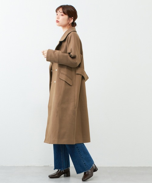 人気 美品✨22AW エマテイラー GOLD釦 ロングチェスターコート ベルト Max Mara - 極美品 マックスマーラ Max Mara コート 白タグ