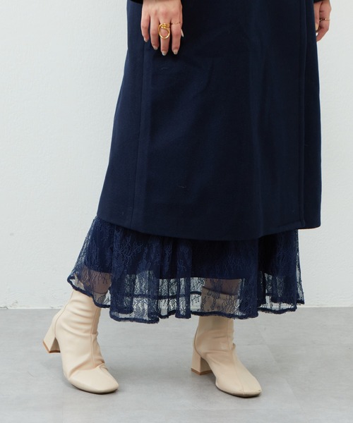 natural couture（ナチュラルクチュール）の「WEB限定/2022AWアイテム/おしゃれロングコート（チェスターコート・レディース・ベージュ/ネイビー/ブラウン/アイボリー/その他2/その他1/サックスブルー・FREE）」の15枚目の写真