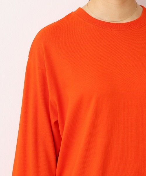 RODEO CROWNS WIDE BOWL（ロデオクラウンズワイドボウル）の「Rodeo College L/S Tシャツ（Tシャツ/カットソー・レディース・オレンジ/グレー×ホワイト/アイボリー/チャコールグレー・FREE）」の8枚目の写真