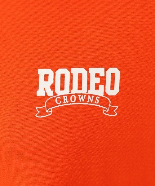 RODEO CROWNS WIDE BOWL（ロデオクラウンズワイドボウル）の「Rodeo College L/S Tシャツ（Tシャツ/カットソー・レディース・オレンジ/グレー×ホワイト/アイボリー/チャコールグレー・FREE）」の11枚目の写真