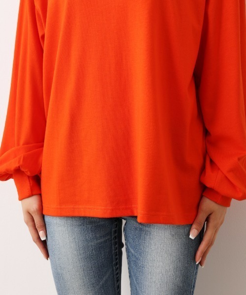 RODEO CROWNS WIDE BOWL（ロデオクラウンズワイドボウル）の「Rodeo College L/S Tシャツ（Tシャツ/カットソー・レディース・オレンジ/グレー×ホワイト/アイボリー/チャコールグレー・FREE）」の12枚目の写真