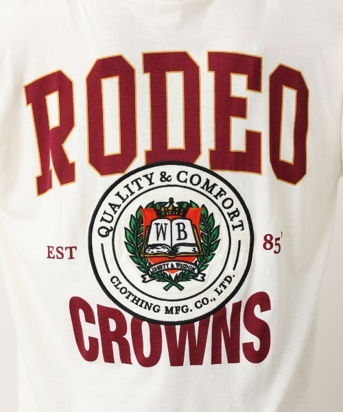 RODEO CROWNS WIDE BOWL（ロデオクラウンズワイドボウル）の「Rodeo College L/S Tシャツ（Tシャツ/カットソー・レディース・オレンジ/グレー×ホワイト/アイボリー/チャコールグレー・FREE）」の20枚目の写真