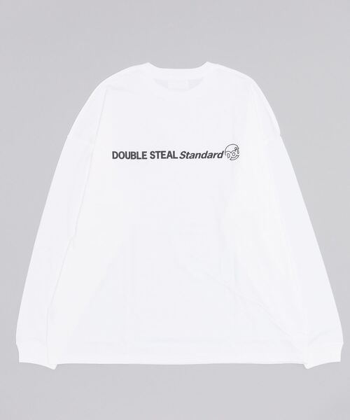 DOUBLE STEAL（ダブルスティール）の「DS Logo L/S TEE ドロップショルダー（Tシャツ/カットソー・メンズ・ブルー/グレー/ホワイト/ブラック・X-LARGE/LARGE/MEDIUM）」の21枚目の写真