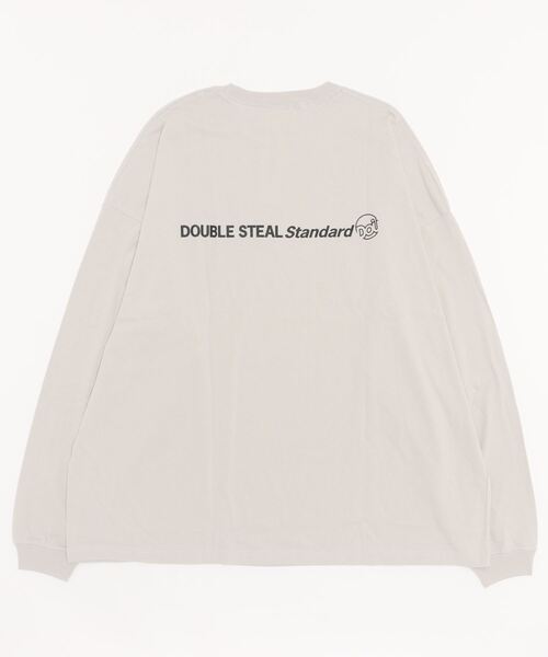 DOUBLE STEAL（ダブルスティール）の「DS Logo L/S TEE ドロップショルダー（Tシャツ/カットソー・メンズ・ブルー/グレー/ホワイト/ブラック・X-LARGE/LARGE/MEDIUM）」の22枚目の写真