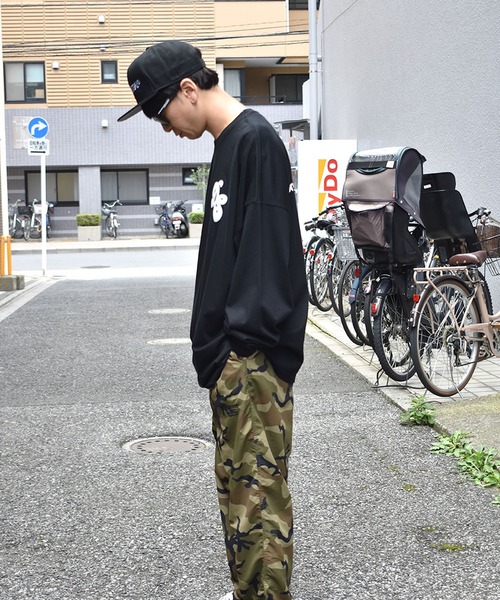 DOUBLE STEAL（ダブルスティール）の「DS Logo L/S TEE ドロップショルダー（Tシャツ/カットソー・メンズ・ブルー/グレー/ホワイト/ブラック・X-LARGE/LARGE/MEDIUM）」の6枚目の写真