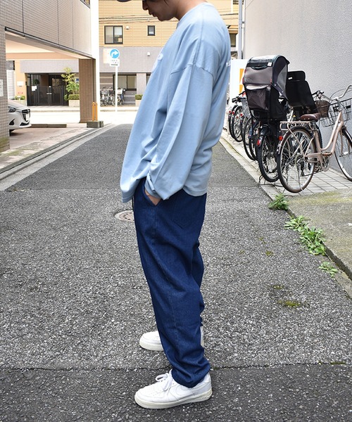 DOUBLE STEAL（ダブルスティール）の「DS Logo L/S TEE ドロップショルダー（Tシャツ/カットソー・メンズ・ブルー/グレー/ホワイト/ブラック・X-LARGE/LARGE/MEDIUM）」の18枚目の写真