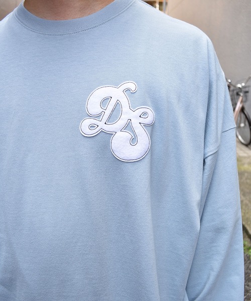 DOUBLE STEAL（ダブルスティール）の「DS Logo L/S TEE ドロップショルダー（Tシャツ/カットソー・メンズ・ブルー/グレー/ホワイト/ブラック・X-LARGE/LARGE/MEDIUM）」の17枚目の写真