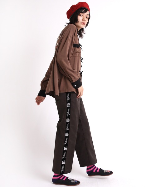 RNA（アールエヌエー）の「E4870 PINK MOTEL ベレー（ハンチング/ベレー帽・レディース・ブラック/レッド・FREE）」の16枚目の写真