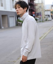 【ZIP FIVE】ポリポンチタートルネックロング長袖Tシャツ/ロンT