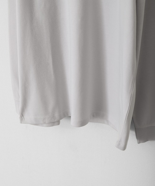 ZIP FIVE(ジップファイブ)の「【ZIP FIVE】ポリポンチタートルネックロング長袖Tシャツ/ロンT(Tシャツ/カットソー・メンズ・ホワイト/ブラック/グレー・MEDIUM/LARGE)」の8枚目の写真