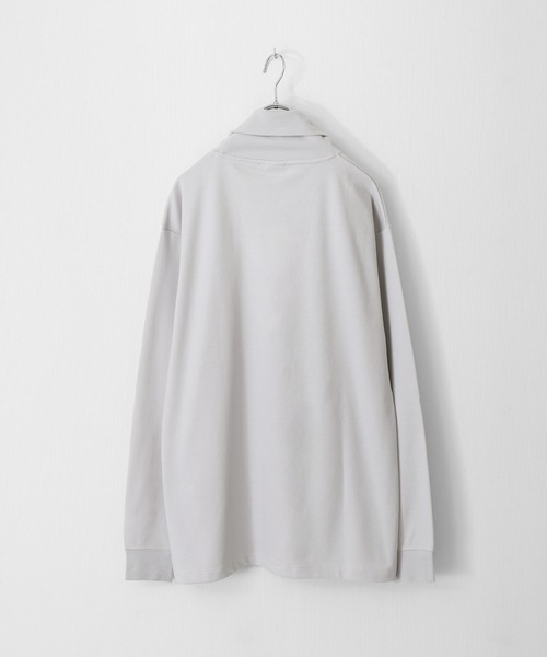 ZIP FIVE(ジップファイブ)の「【ZIP FIVE】ポリポンチタートルネックロング長袖Tシャツ/ロンT(Tシャツ/カットソー・メンズ・ホワイト/ブラック/グレー・MEDIUM/LARGE)」の4枚目の写真