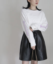 fredy emue | Anything袖ロゴ ロンT(Tシャツ/カットソー)