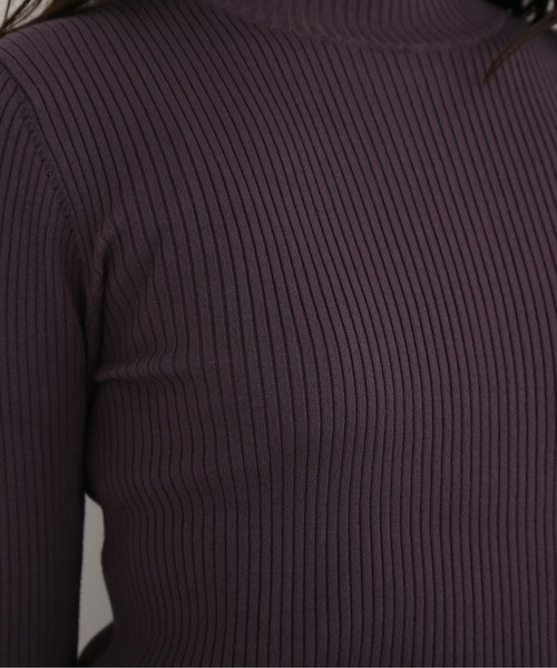 NATURAL BEAUTY BASIC（ナチュラルビューティーベーシック）の「フレアカフス釦ニット（ニット/セーター・レディース・チャコールグレー/ブルー/キャメル/イエロー・MEDIUM）」の16枚目の写真