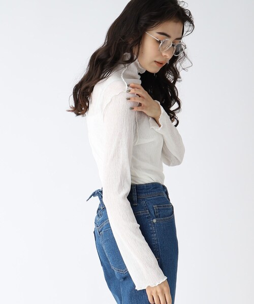 セール C シアーハイネックカットソー Tシャツ カットソー Opaque Clip オペークドットクリップ のファッション通販 Zozotown