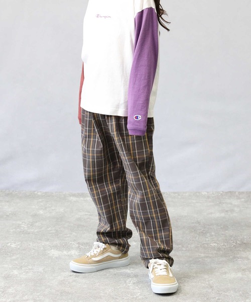 MPS（エムピーエス）の「【MPS】イージーテーパードチェック（その他パンツ・キッズ・ダークブラウン/ベージュ/ブラウン/ブラック・120/130/140/150/160/105）」の9枚目の写真