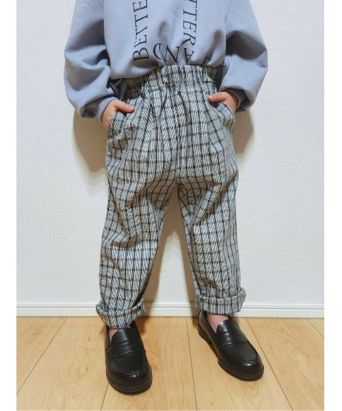 MPS（エムピーエス）の「【MPS】イージーテーパードチェック（その他パンツ・キッズ・ダークブラウン/ベージュ/ブラウン/ブラック・120/130/140/150/160/105）」の17枚目の写真