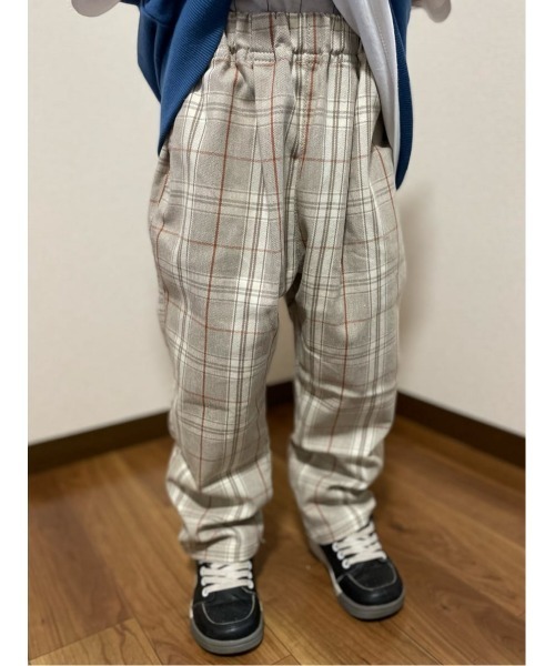 MPS（エムピーエス）の「【MPS】イージーテーパードチェック（その他パンツ・キッズ・ダークブラウン/ベージュ/ブラウン/ブラック・120/130/140/150/160/105）」の20枚目の写真