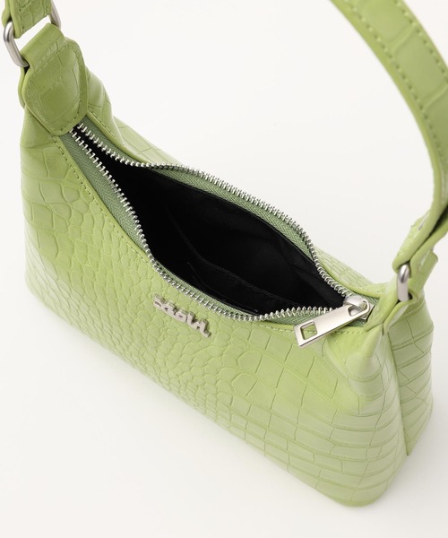 X-girl（エックスガール）の「FAUX CROC MINI HAND BAG（ショルダーバッグ・レディース・ブラック/ホワイト/ライトグリーン・ONE SIZE）」の10枚目の写真