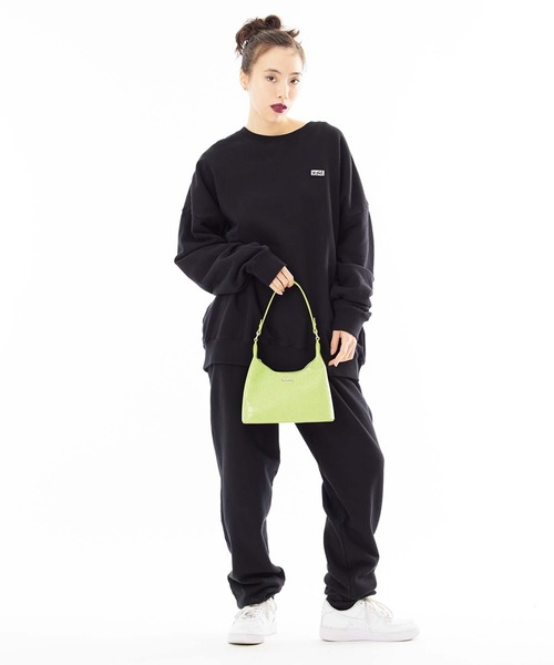 X-girl（エックスガール）の「FAUX CROC MINI HAND BAG（ショルダーバッグ・レディース・ブラック/ホワイト/ライトグリーン・ONE SIZE）」の22枚目の写真