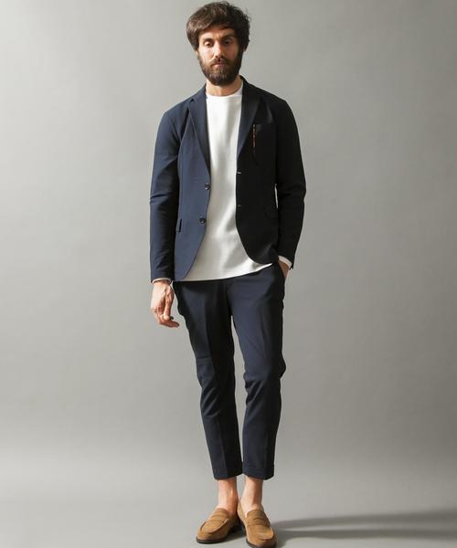 BEAUTY&YOUTH UNITED ARROWS（ビューティーアンドユースユナイテッドアローズ）の「BY ドライ シアサッカー ノープリーツ アンクルパンツ◆（その他パンツ・メンズ・ネイビー/その他1/その他2・SMALL/MEDIUM/LARGE/X-LARGE）」の21枚目の写真