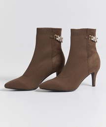 NOELA | バックビジューニットブーツ(ブーツ)