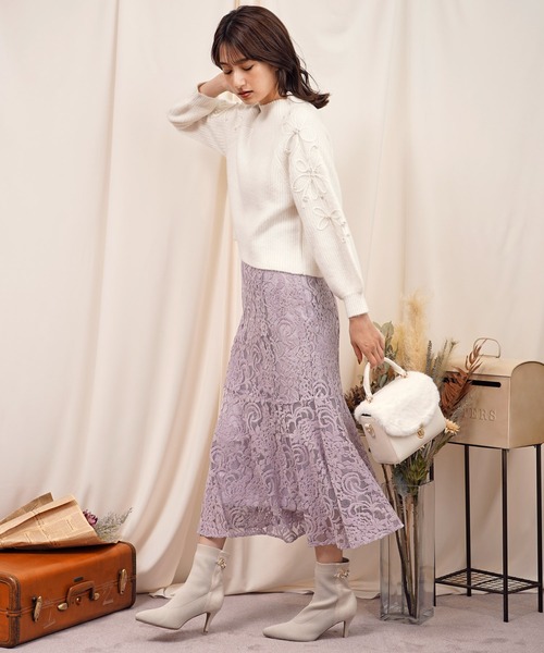 NOELA（ノエラ）の「バックビジューニットブーツ（ブーツ・レディース・ブラック/ブラウン/オフホワイト・S/M/L）」の15枚目の写真