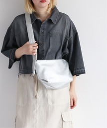 <新色追加>フェイクレザー ワンショルダーミニバッグ