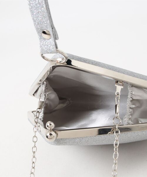 LOPASS(ロパス)の「パーティーバッグ 結婚式BAG ラメがま口クラッチバッグ(クラッチバッグ・レディース・ピンク/シルバー/ゴールド/ブラック・FREE)」の6枚目の写真