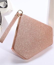 LOPASS（ロパス）の「パーティーバッグ　結婚式BAG ラメがま口クラッチバッグ（クラッチバッグ）」
