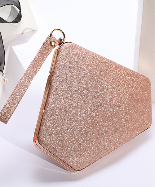 LOPASS(ロパス)の「パーティーバッグ 結婚式BAG ラメがま口クラッチバッグ(クラッチバッグ・レディース・ピンク/シルバー/ゴールド/ブラック・FREE)」の2枚目の写真