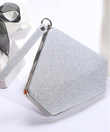 パーティーバッグ 結婚式BAG ラメがま口クラッチバッグ
