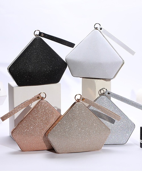 LOPASS(ロパス)の「パーティーバッグ 結婚式BAG ラメがま口クラッチバッグ(クラッチバッグ・レディース・ピンク/シルバー/ゴールド/ブラック・FREE)」の7枚目の写真