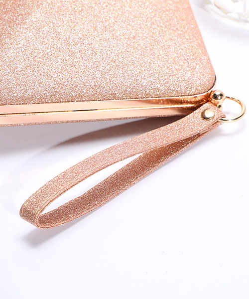 LOPASS(ロパス)の「パーティーバッグ 結婚式BAG ラメがま口クラッチバッグ(クラッチバッグ・レディース・ピンク/シルバー/ゴールド/ブラック・FREE)」の8枚目の写真