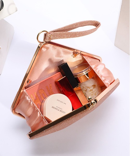 LOPASS(ロパス)の「パーティーバッグ 結婚式BAG ラメがま口クラッチバッグ(クラッチバッグ・レディース・ピンク/シルバー/ゴールド/ブラック・FREE)」の9枚目の写真