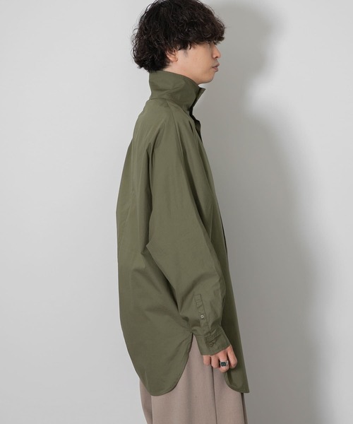 SENSE OF PLACE by URBAN RESEARCH（センスオブプレイスバイアーバンリサーチ）の「『わたべ×SOP』ハイネックドルマンルーズシャツ（シャツ/ブラウス・メンズ・ホワイト/ブラック/カーキ・MEDIUM/LARGE）」の19枚目の写真