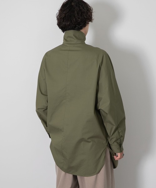 SENSE OF PLACE by URBAN RESEARCH（センスオブプレイスバイアーバンリサーチ）の「『わたべ×SOP』ハイネックドルマンルーズシャツ（シャツ/ブラウス・メンズ・ホワイト/ブラック/カーキ・MEDIUM/LARGE）」の18枚目の写真