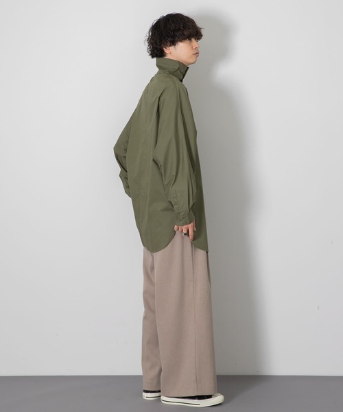 SENSE OF PLACE by URBAN RESEARCH（センスオブプレイスバイアーバンリサーチ）の「『わたべ×SOP』ハイネックドルマンルーズシャツ（シャツ/ブラウス・メンズ・ホワイト/ブラック/カーキ・MEDIUM/LARGE）」の15枚目の写真