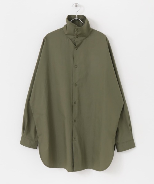 SENSE OF PLACE by URBAN RESEARCH（センスオブプレイスバイアーバンリサーチ）の「『わたべ×SOP』ハイネックドルマンルーズシャツ（シャツ/ブラウス・メンズ・ホワイト/ブラック/カーキ・MEDIUM/LARGE）」の11枚目の写真