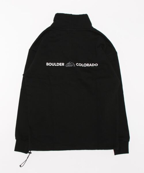 CAMP7(キャンプセブン)の「【CAMP7】ハイネックスウェット(スウェット・メンズ・ブラック/グレー・S/M/L/XL)」の4枚目の写真